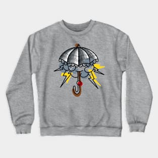 Umbrella Tattoo Design Crewneck Sweatshirt